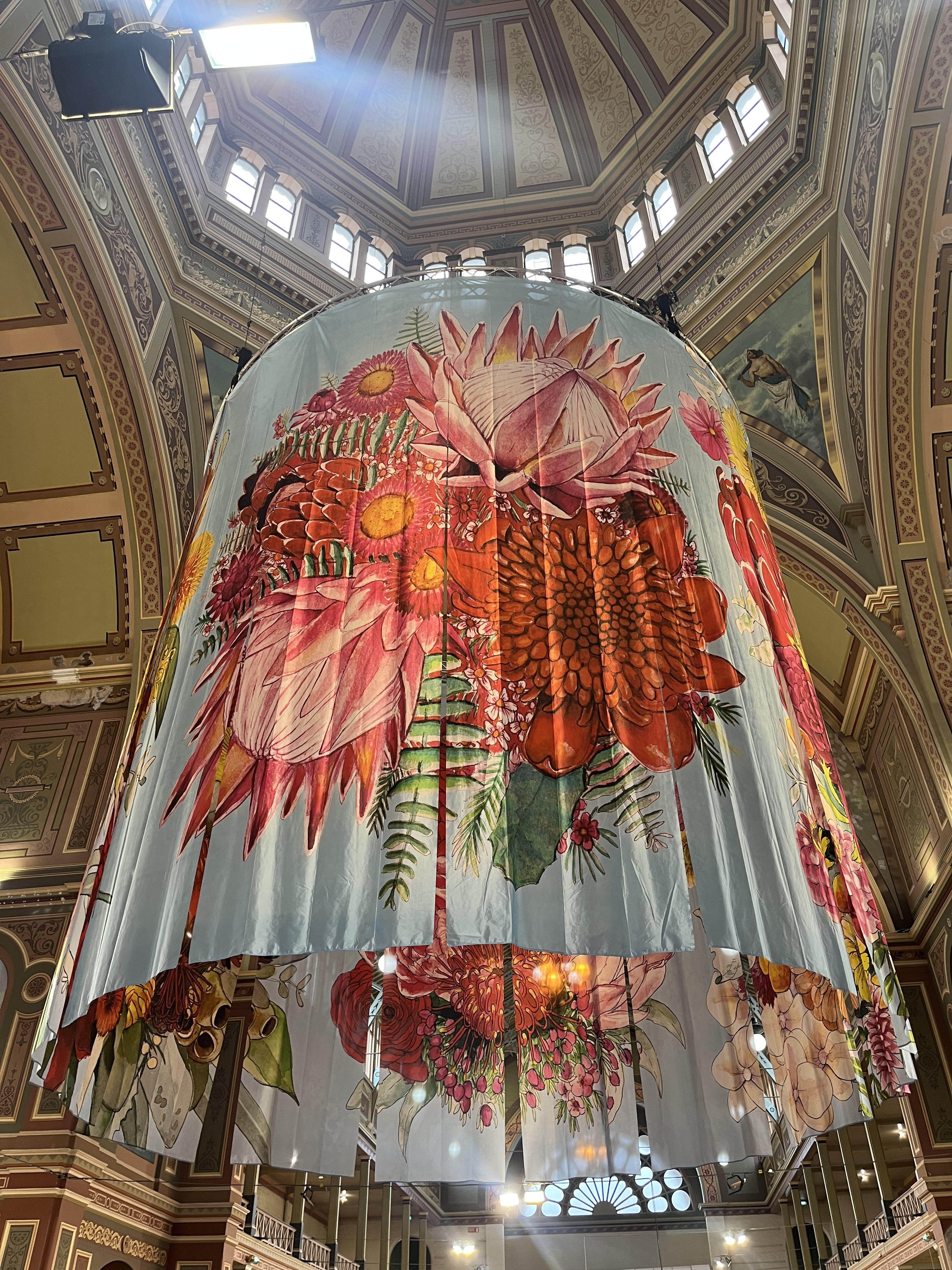 Plant display within old building, Melbourne