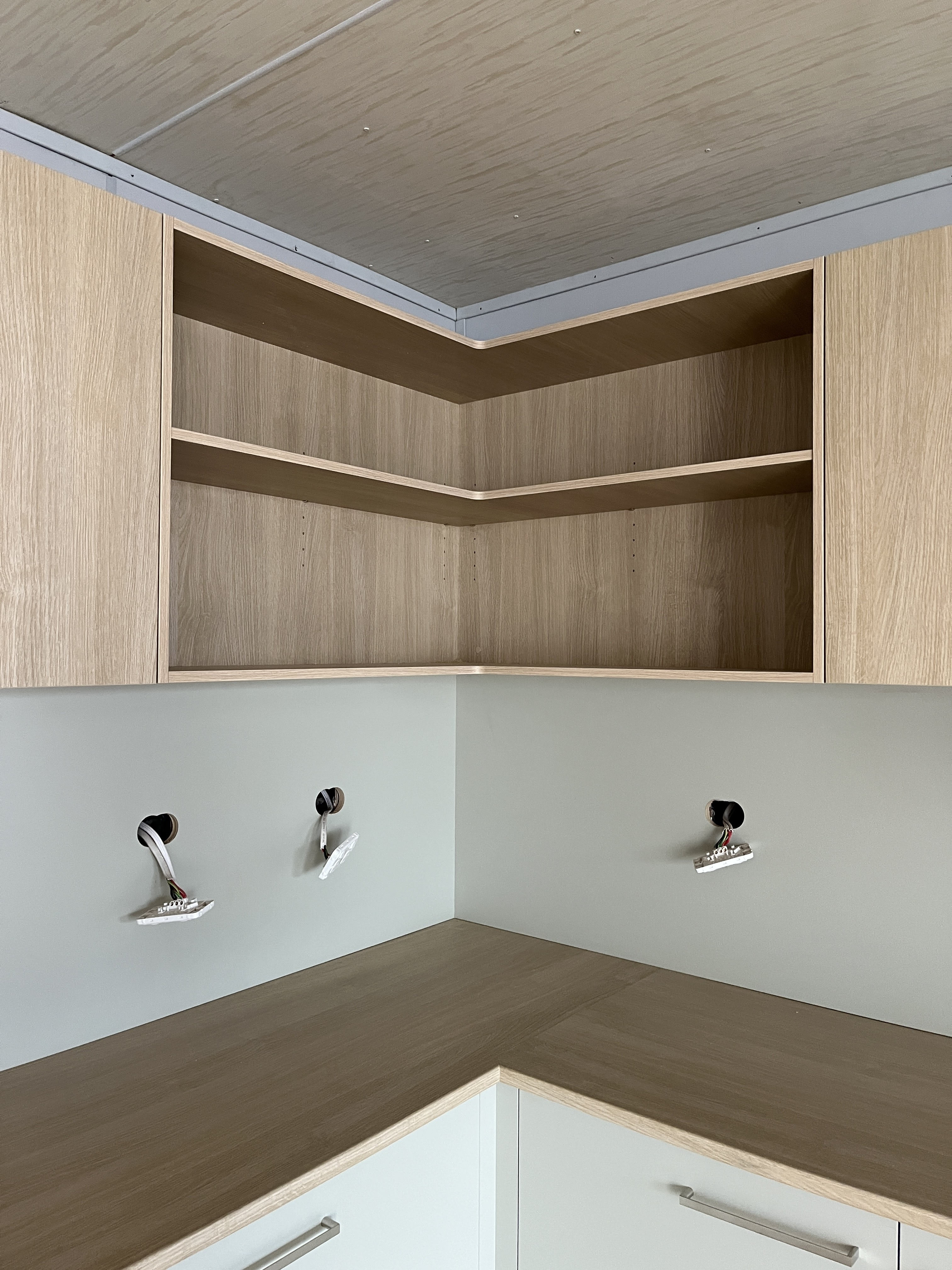 Site office kitchen cabinets